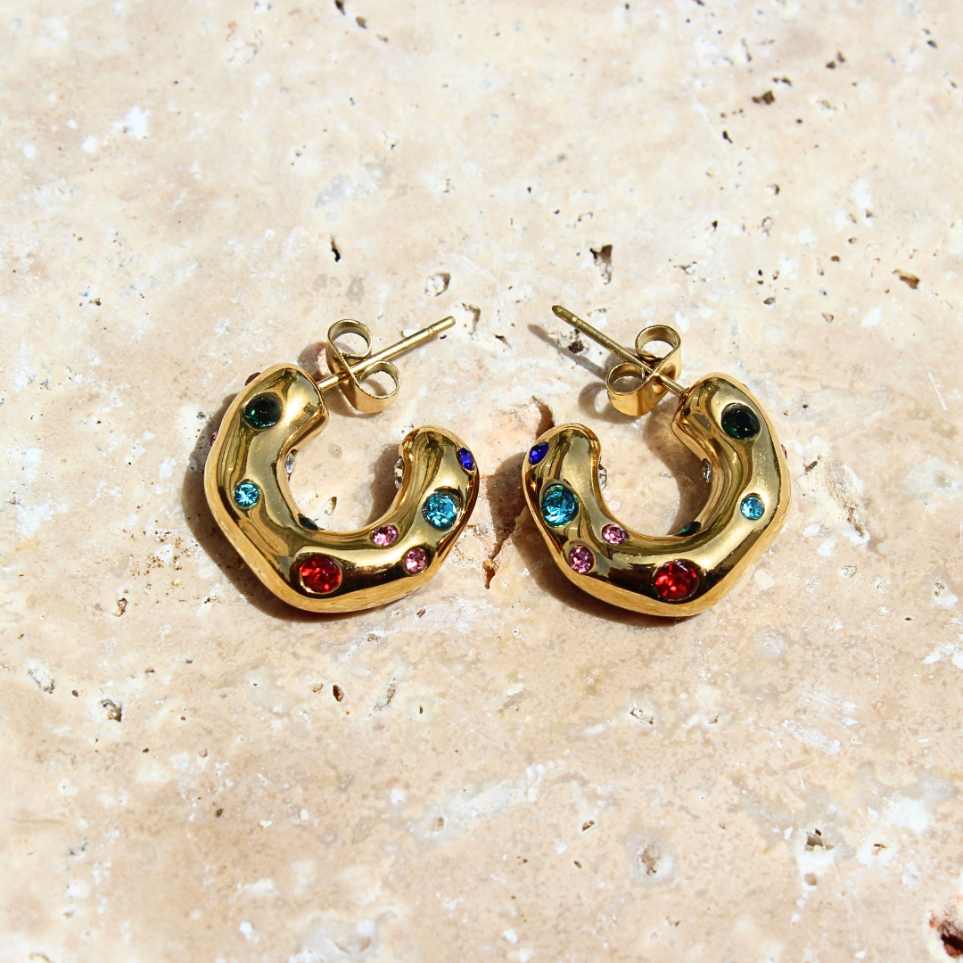 Celestial Rainbow Hoops