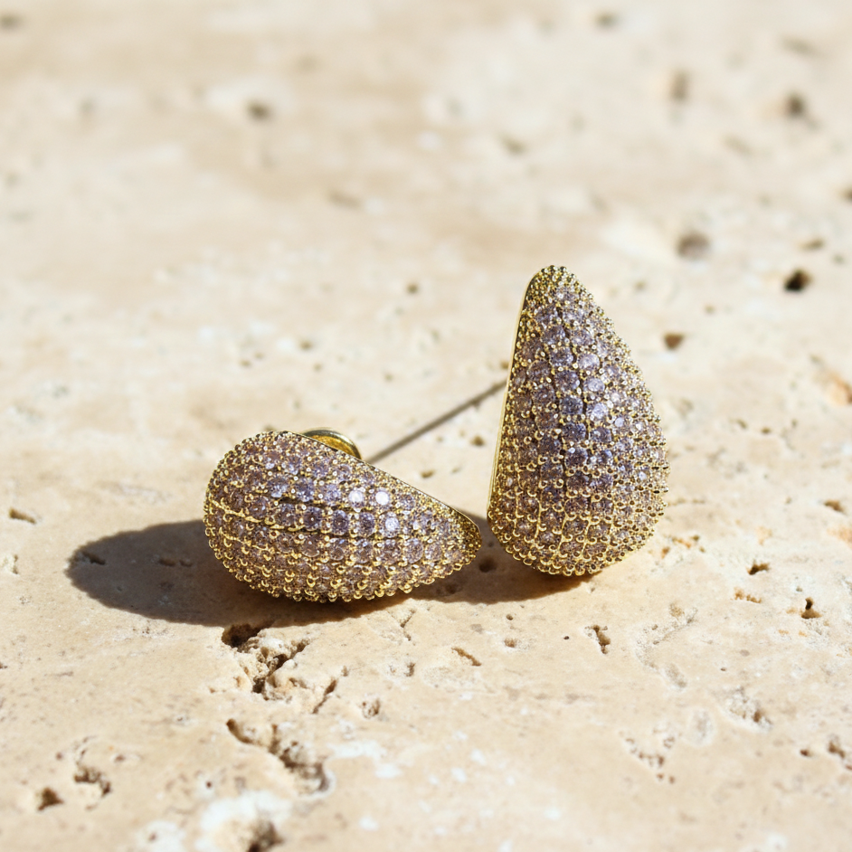 Sparkle Dewdrop Hoops