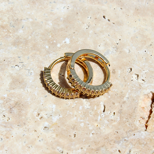 Shimmering Elegance Hoops