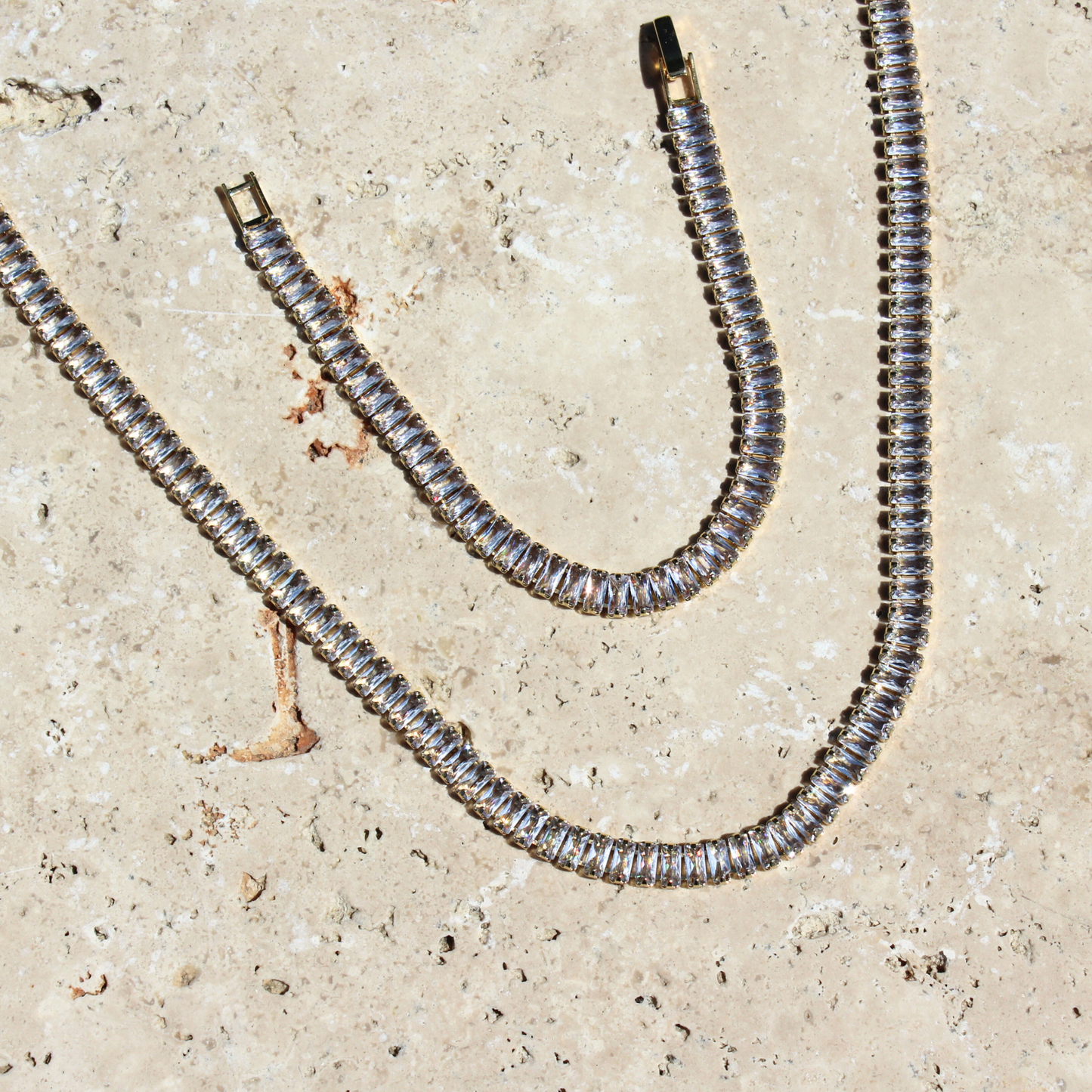 Aura Zirkonia Choker 2er Set