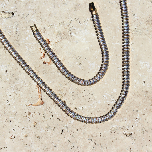 Aura Zirkonia Choker 2er Set