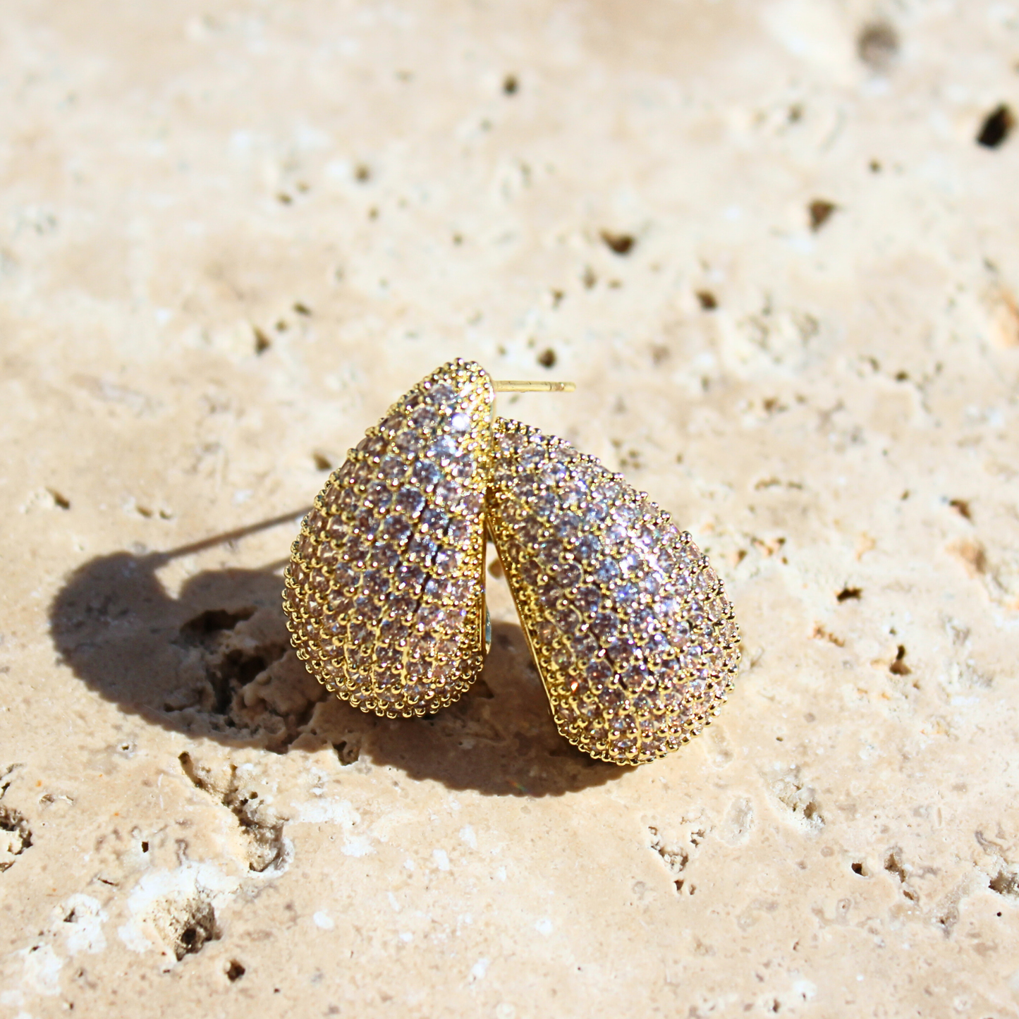 Sparkle Dewdrop Hoops
